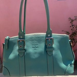 Vintage teal Dooney and Bourke satchel.